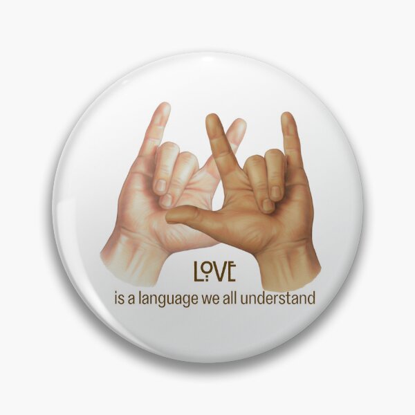 Item preview, Hands Signing I Love You in ASL, Love is a Language We All Understand designed and sold by JoyfulWhimsy.