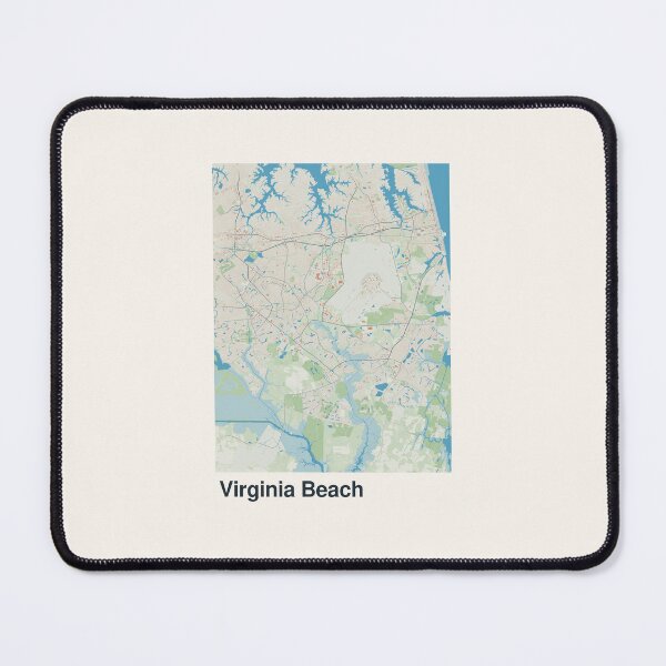 Item preview, Virginia Beach Minimalistic Map Art designed and sold by MapsNerd.
