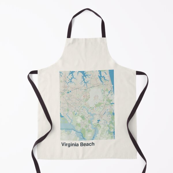 Item preview, Virginia Beach Minimalistic Map Art designed and sold by MapsNerd.