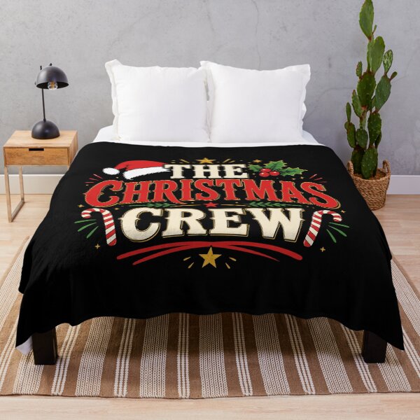 Item preview, The Christmas Crew Vintage Christmas Typography designed and sold by mraihan.