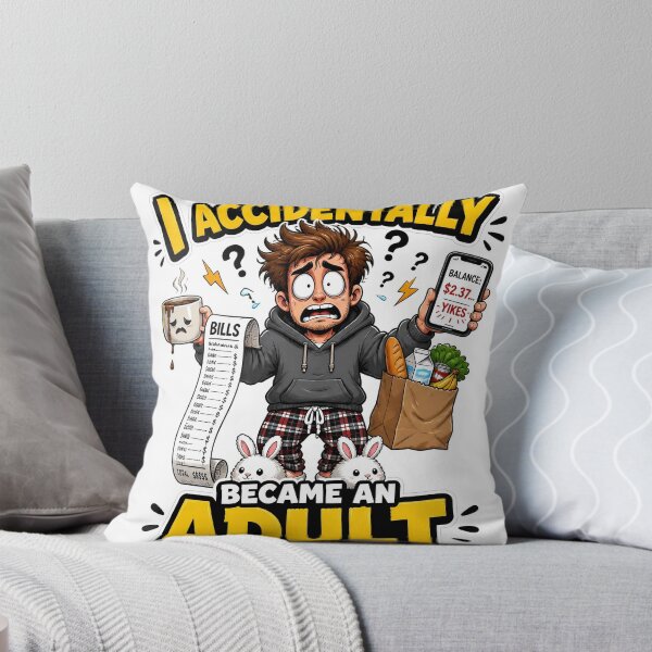 Item preview, Funny Student Life Adulting Cartoon designed and sold by nininox.