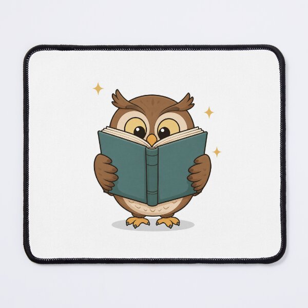Item preview, Funny Owl Reading a Giant Book | Cute Book Lover Owl designed and sold by Catchy-Couture.