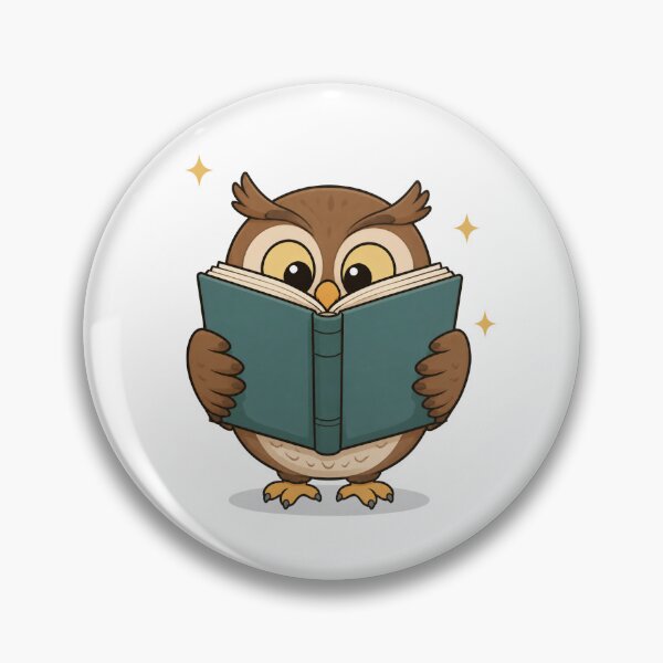 Item preview, Funny Owl Reading a Giant Book | Cute Book Lover Owl designed and sold by Catchy-Couture.