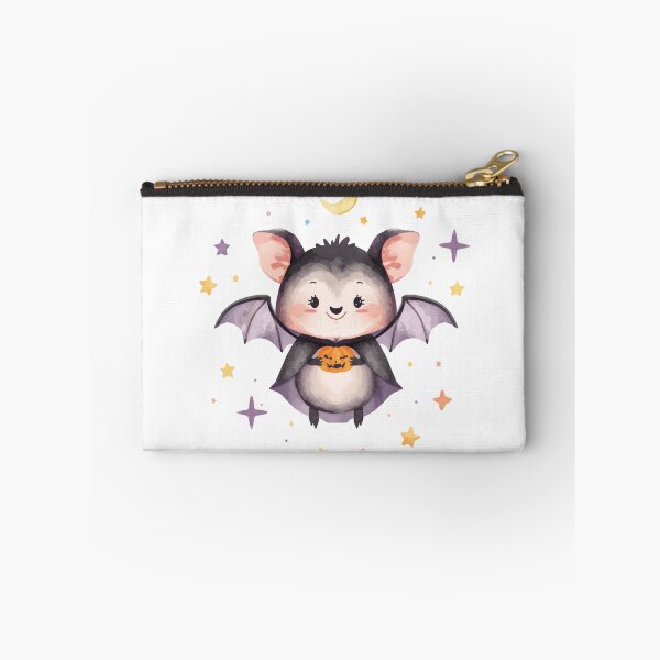 Item preview, Cute Vampire Bat Halloween – Kawaii Bat with Pumpkin Sticker designed and sold by Busybeesfinds.
