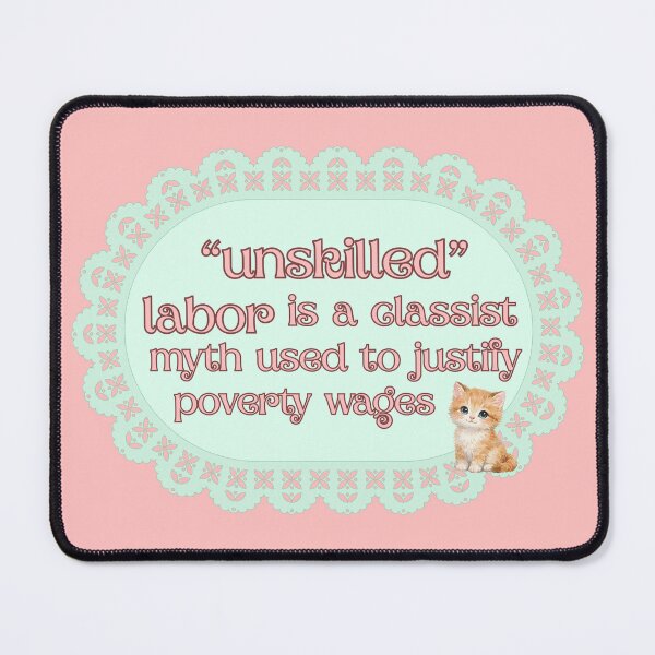 Item preview, unskilled labor_coquette kitty designed and sold by quinnhopp.