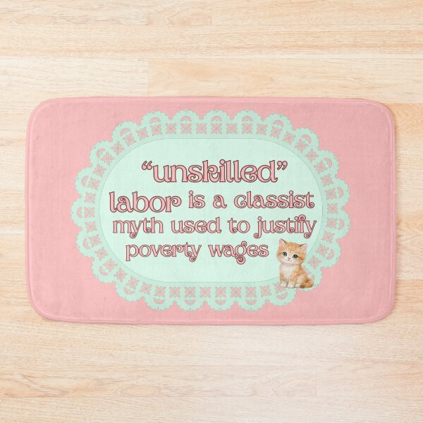 Item preview, unskilled labor_coquette kitty designed and sold by quinnhopp.
