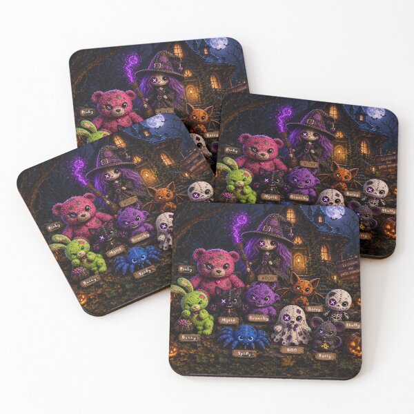 Item preview, The House of Little Monsters – Creepy Cute Halloween Gang designed and sold by TitiaDesign.