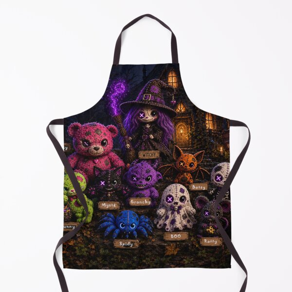 Item preview, The House of Little Monsters – Creepy Cute Halloween Gang designed and sold by TitiaDesign.
