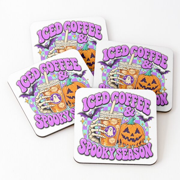Item preview, Funny Halloween Coffee Lover Pumpkin Ghost - Iced Coffee and Spooky Season designed and sold by Rtcraftani.