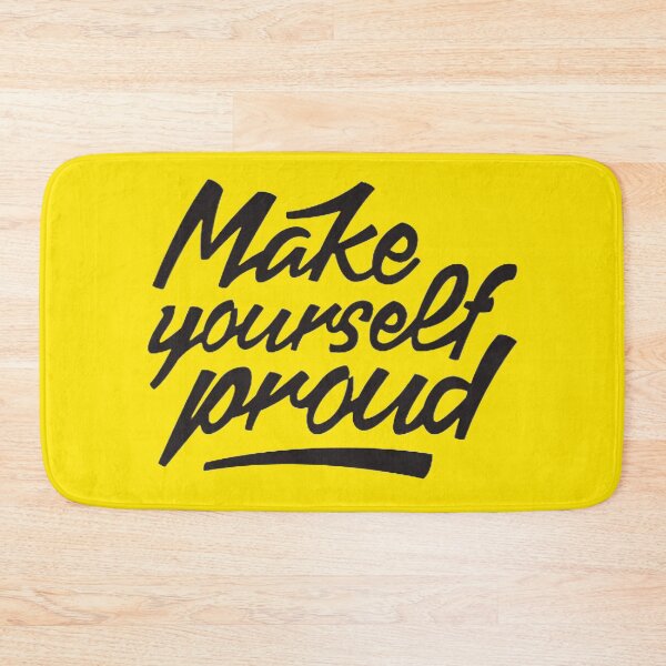 Item preview, Make Yourself Proud Dark Cursive Typography Sticker designed and sold by Scro-Ciob-Shop.