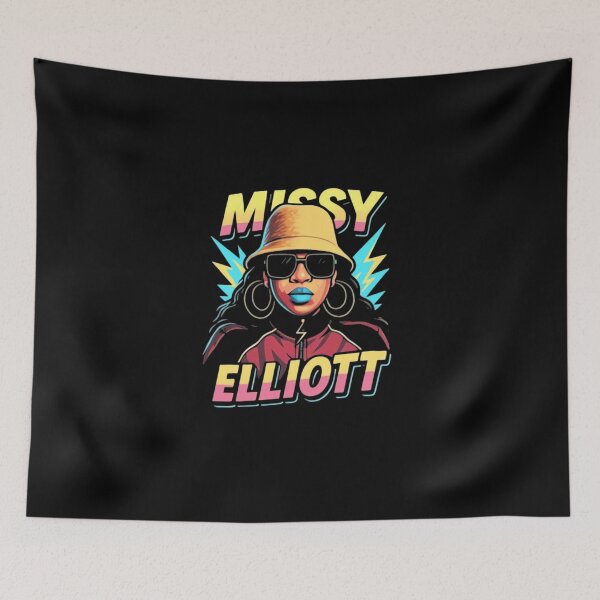 Item preview, Missy Elliott 90s Face Retro Bootleg designed and sold by Achraf-Termane.