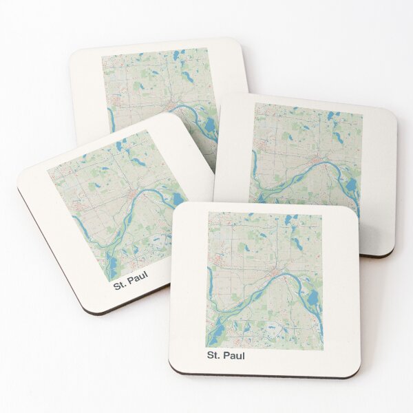 Item preview, St. Paul Minimalistic Map Art designed and sold by MapsNerd.