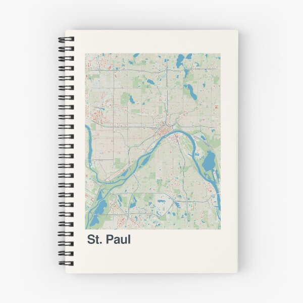 Item preview, St. Paul Minimalistic Map Art designed and sold by MapsNerd.