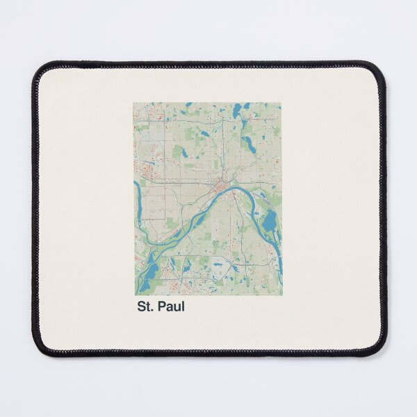 Item preview, St. Paul Minimalistic Map Art designed and sold by MapsNerd.