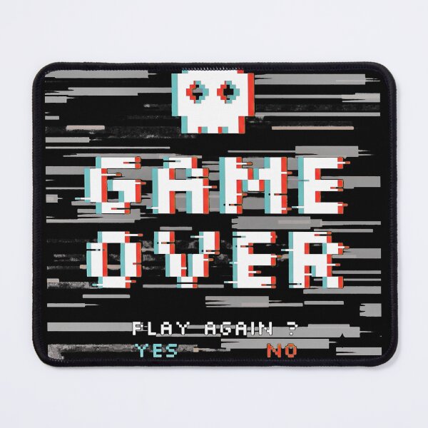 Item preview, Retro Glitch Pixel Game Over Skull Design designed and sold by Munib302.