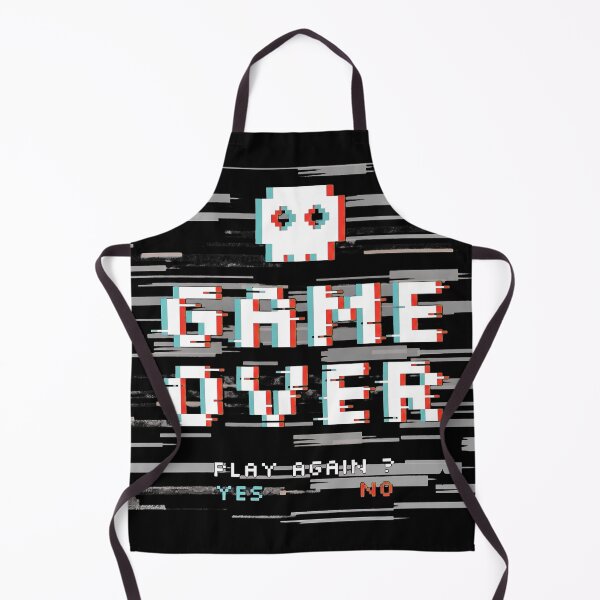 Item preview, Retro Glitch Pixel Game Over Skull Design designed and sold by Munib302.