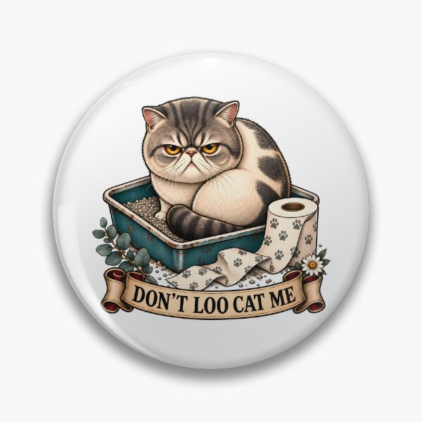 Item preview, Don't Loo Cat Me Funny Litter Box designed and sold by Old's Cool Cat Studio.