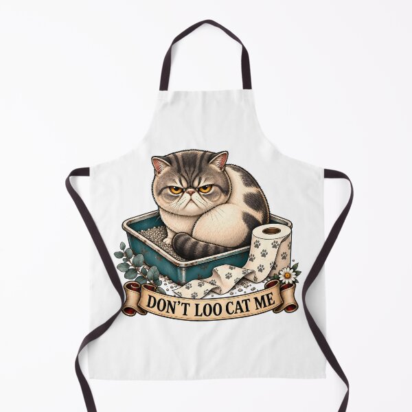 Item preview, Don't Loo Cat Me Funny Litter Box designed and sold by Old's Cool Cat Studio.