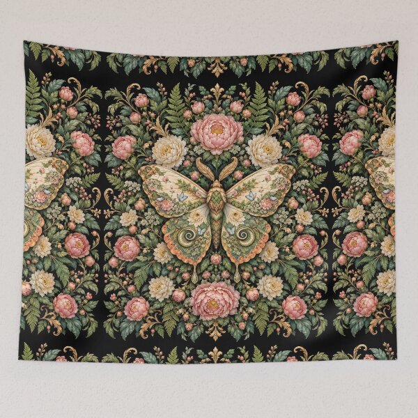 Item preview, Botanical Moth in Blooming Garden designed and sold by Pure Craft.