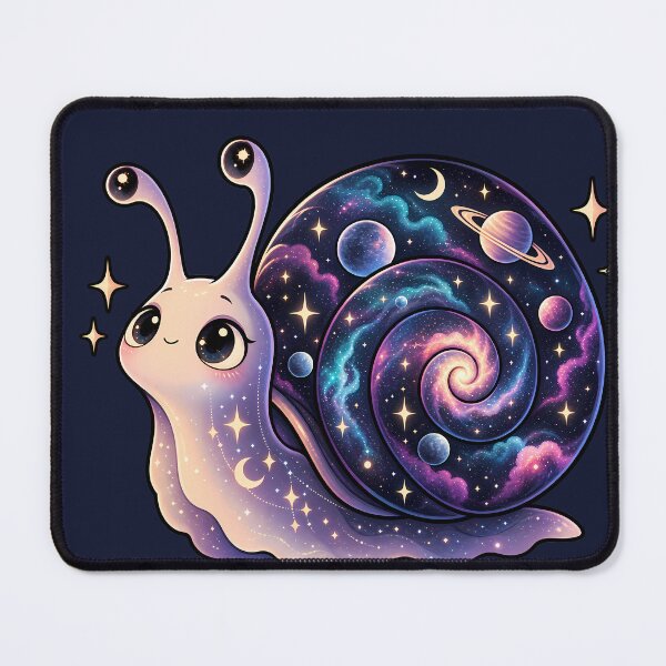 Item preview, Cute Galaxy Snail with Cosmic Shell designed and sold by ZetaDream.