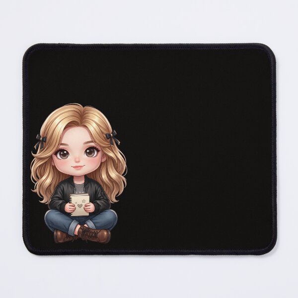 Item preview, Cute Edgy Chibi Girl With Notebook And Black Bows designed and sold by taogiauco.