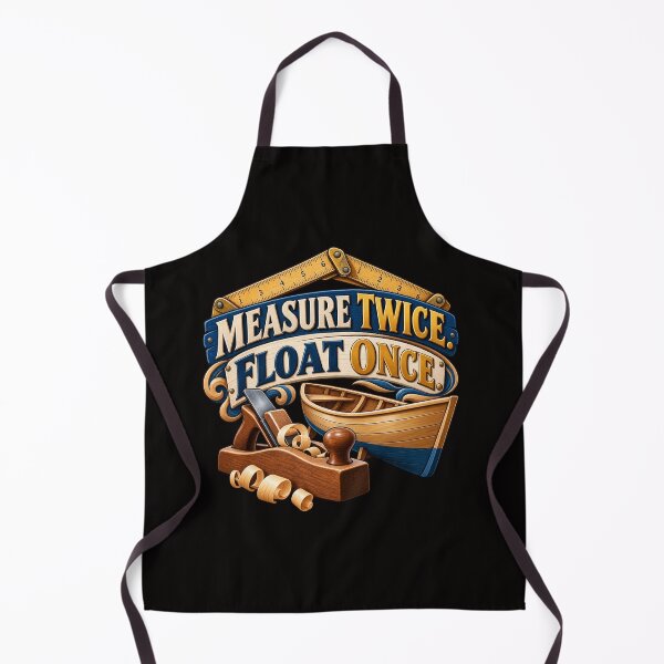 Item preview, Measure Twice Float Once – Funny Shipwright Boat Builder designed and sold by Tadeusz1.