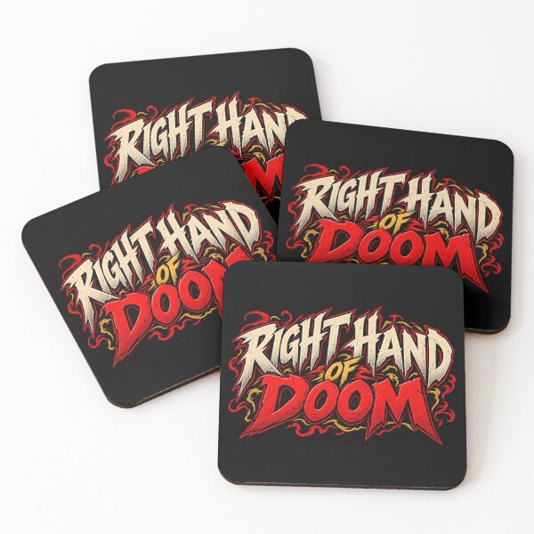 Item preview, Right Hand of Doom – Comic Horror Quote designed and sold by Pandaburba.