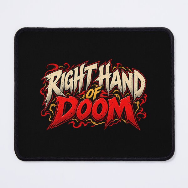 Item preview, Right Hand of Doom – Comic Horror Quote designed and sold by Pandaburba.