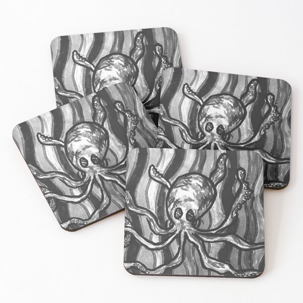 Item preview, Octopus greyscale version  designed and sold by DancingCreek.