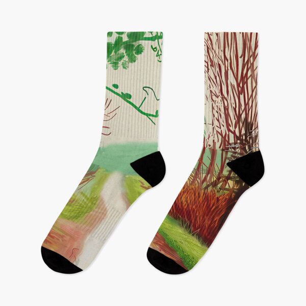 Item preview, David Hockney -  The Arrival Of Spring In Woldgate, East Yorkshire In  (twenty eleven) -  February - Signed Print by David Hockney undefinedr designed and sold by LILLIANSTRANGEy.