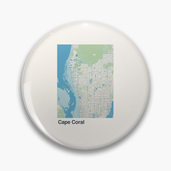 Item preview, Cape Coral Minimalistic Map Art designed and sold by MapsNerd.