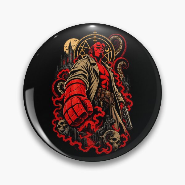 Item preview, Hellboy – Right Hand of Doom Occult Art designed and sold by Pandaburba.