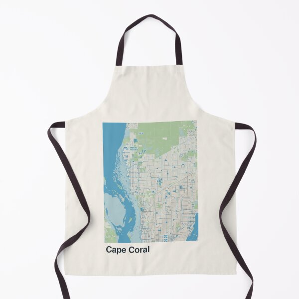 Item preview, Cape Coral Minimalistic Map Art designed and sold by MapsNerd.