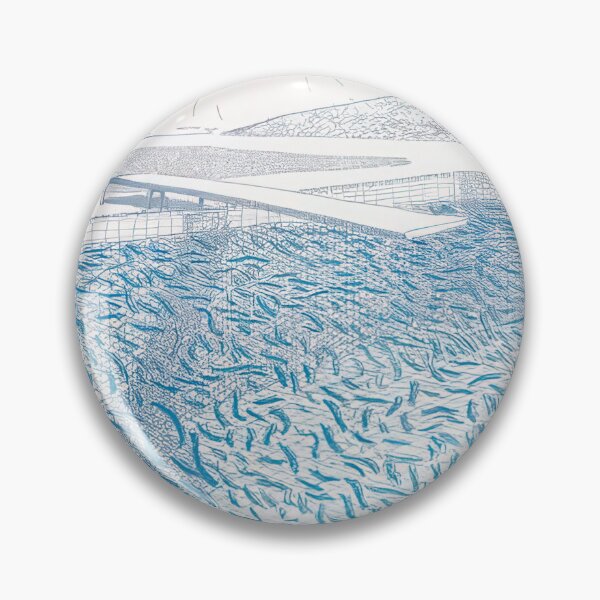 Item preview, David Hockney -  Lithographic Water Made Of Lines And Crayon - Signed Print by David Hockney undefinedr designed and sold by LILLIANSTRANGEy.