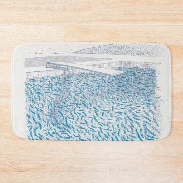 Item preview, David Hockney -  Lithographic Water Made Of Lines And Crayon - Signed Print by David Hockney undefinedr designed and sold by LILLIANSTRANGEy.
