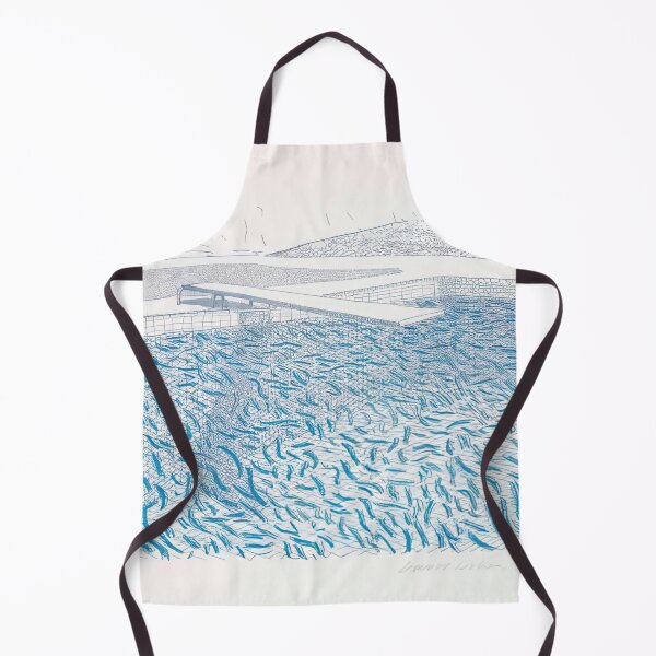 Item preview, David Hockney -  Lithographic Water Made Of Lines And Crayon - Signed Print by David Hockney undefinedr designed and sold by LILLIANSTRANGEy.