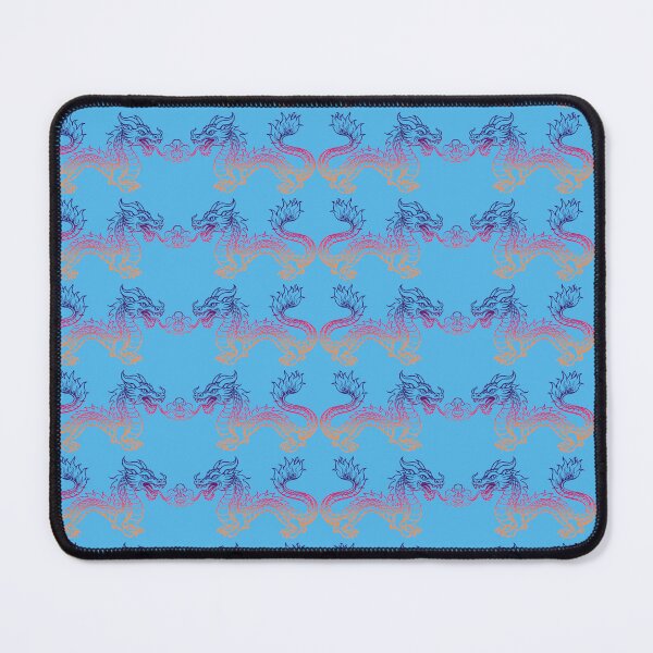 Item preview, A vibrant line drawing of a gradient dragons designed and sold by BUTTER7FLY.