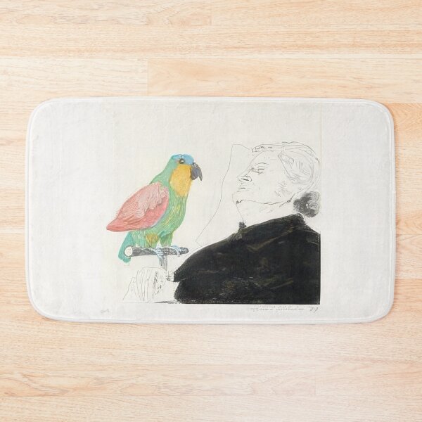 Item preview, David Hockney -  Felicite Sleeping, With Parrot - Signed Print by David Hockney undefinedr designed and sold by LILLIANSTRANGEy.