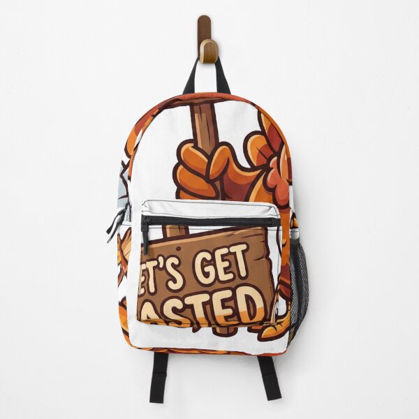 Item preview, Lets Get Basted Funny Thanksgiving Turkey Chef Autumn Pun designed and sold by KMKDesignStudio.