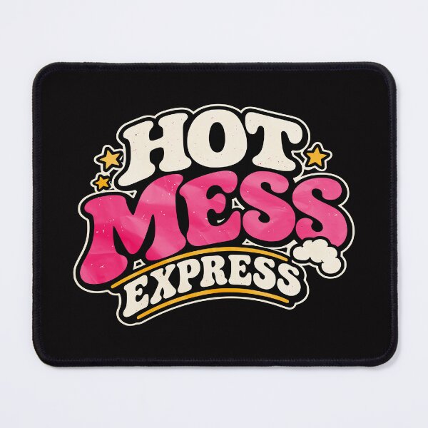 Item preview, Hot Mess Express – Funny Retro Vintage 70s Typography designed and sold by Randomnessy.