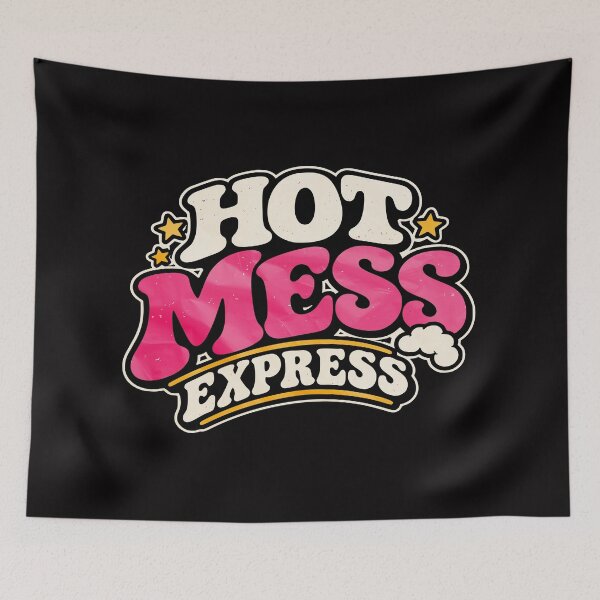 Item preview, Hot Mess Express – Funny Retro Vintage 70s Typography designed and sold by Randomnessy.