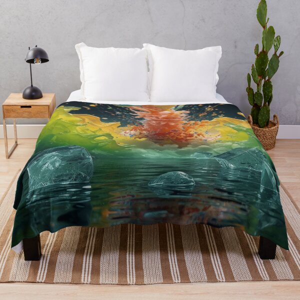 Item preview, Colorful Abstract Ice & Flower Splash Art – Vibrant Nature Fantasy Design. designed and sold by fbtrisha.