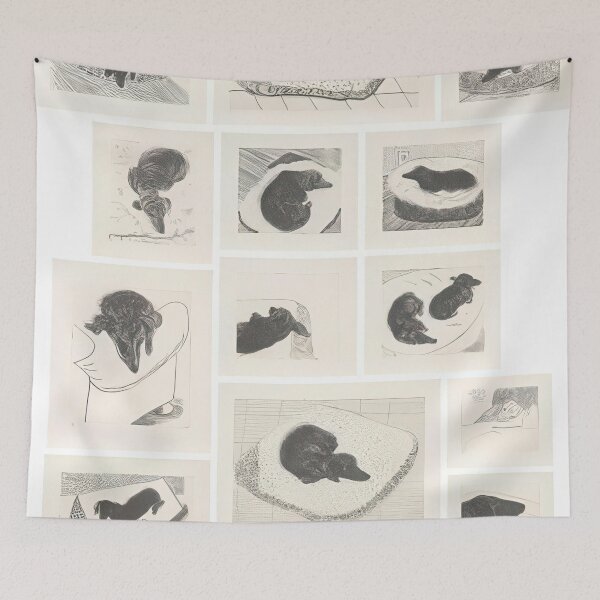 Item preview, David Hockney -  Dog Wall (complete set) - Signed Print by David Hockney undefinedr designed and sold by LILLIANSTRANGEy.