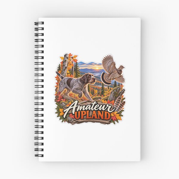Item preview, Amateur Upland – German Wirehaired Pointer & Ruffed Grouse designed and sold by AmateurUpland.