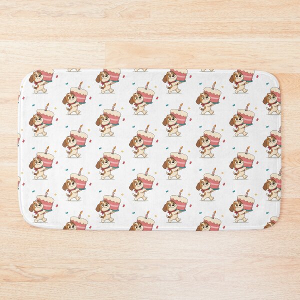 Item preview, Funny Dog Carrying a Giant Birthday Cake designed and sold by Catchy-Couture.
