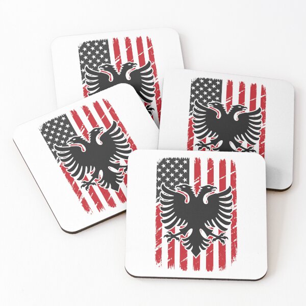 Item preview, Albanian American Flag Albania USA Heritage Pride Roots designed and sold by JackCurtis1991.