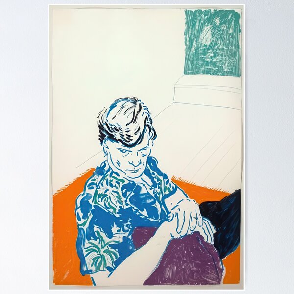 Item preview, David Hockney -  Joe With Green Window - Signed Print by David Hockney undefinedr designed and sold by LILLIANSTRANGEy.
