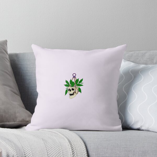 Item preview, Leafy Skull Hanging Planter – Gothic Botanical Art designed and sold by DesgnsxGifts.