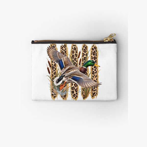 Item preview, Flying Mallard Duck Hunting Vintage Leopard Camo Waterfowl Hunter Wildlife designed and sold by Rtcraftani.