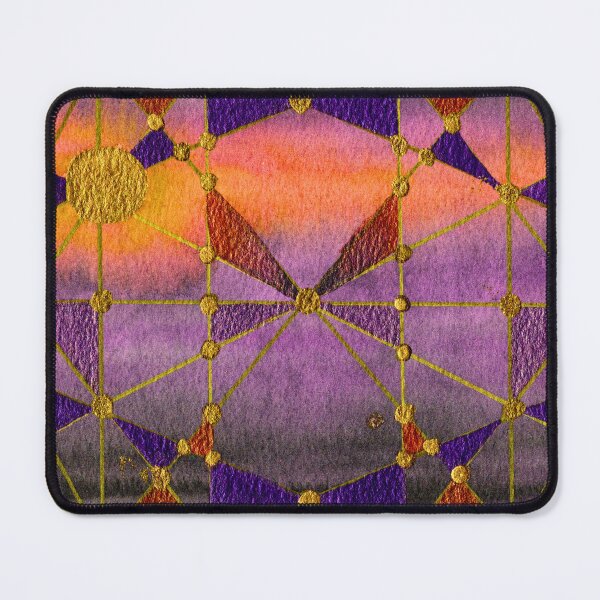 Item preview, Celestial Geometry in Purple and Gold designed and sold by ArithraStudio.